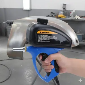 Industrial Gravity Feed Sandblaster, Power Tool: Dual Mode for Rust Removal & Wood Restoration, Tungsten Steel Nozzle, Adjustable Sand Flow, Compressor Compatible, Ideal for Auto Repair, Concrete Prep, Portable, Anti-Clog, Ergonomic handle