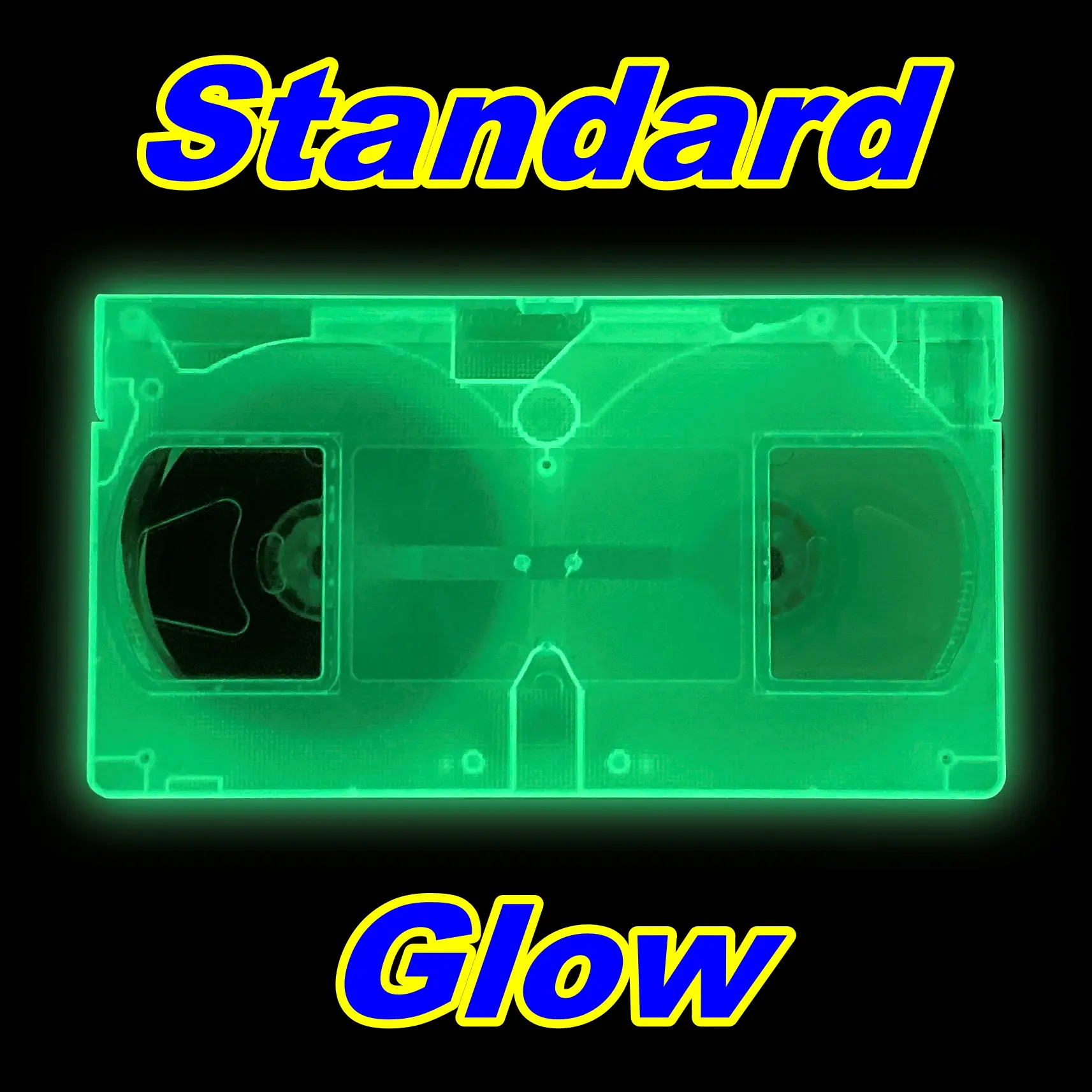 Glow In The Dark Green VHS Tape Shell w/T-130 Tape