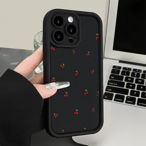 Brand New Mobile Phone Case with A Sense of Gap, Little Cherry Cherries Pattern, Suitable for IPhone16 15 14 13 12 11 Pro Max Plus 8 7SE2 SE3 XS XR