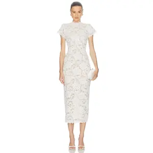 Nookie Alessia Midi Dress in Ivory