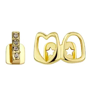 14k Zircon Star Hollow Tooth Jewelry Set For Woman Man, Gold and Silver Options, Perfect for Y2K Aesthetic Outfits, Brunch Dates and Daily Commutes, Ideal for Music Festivals, Club Nights and TikTok Photoshoots