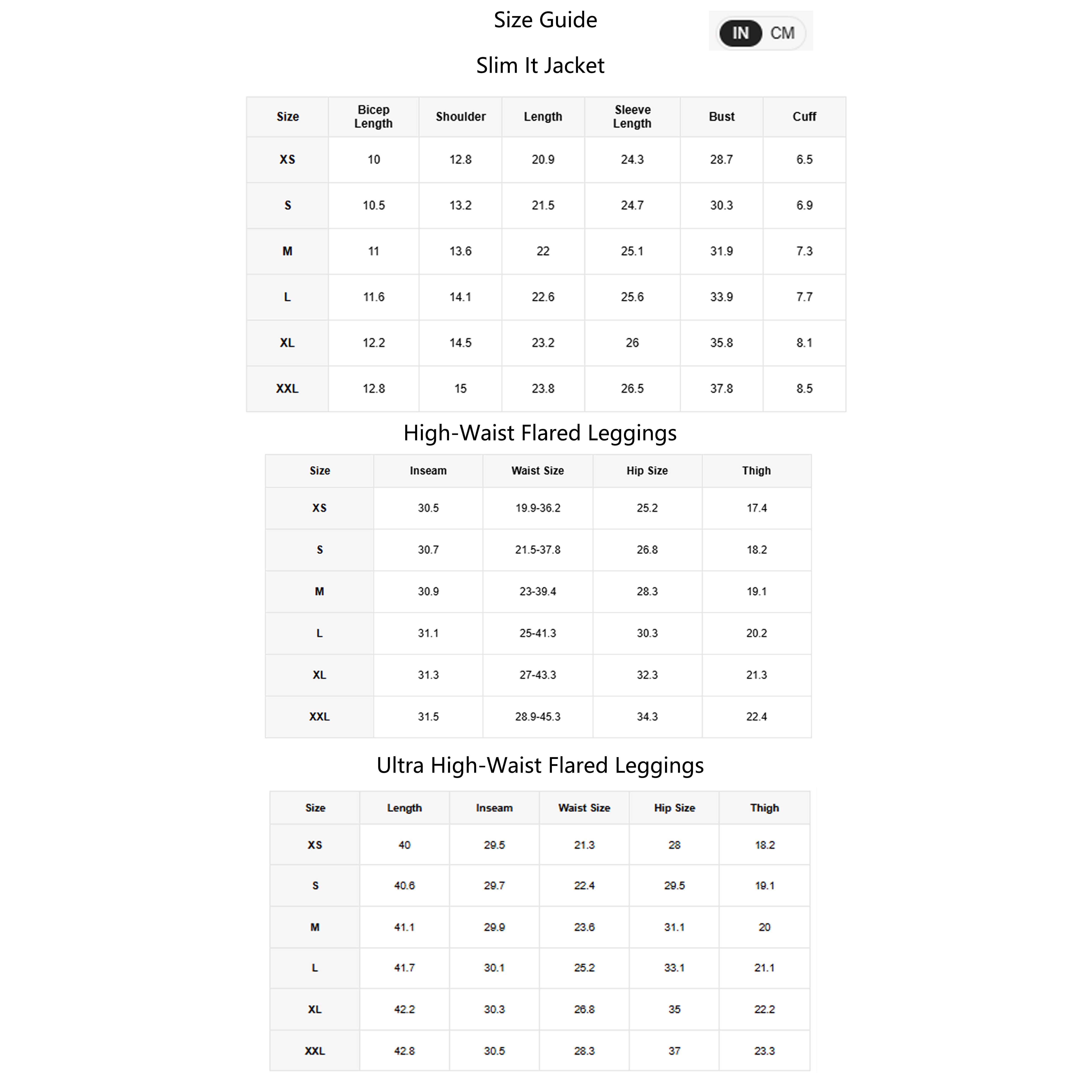 GLOWMODE 2PCS Slim-It BBL Jacket and 31" Flare Leggings Daily Set