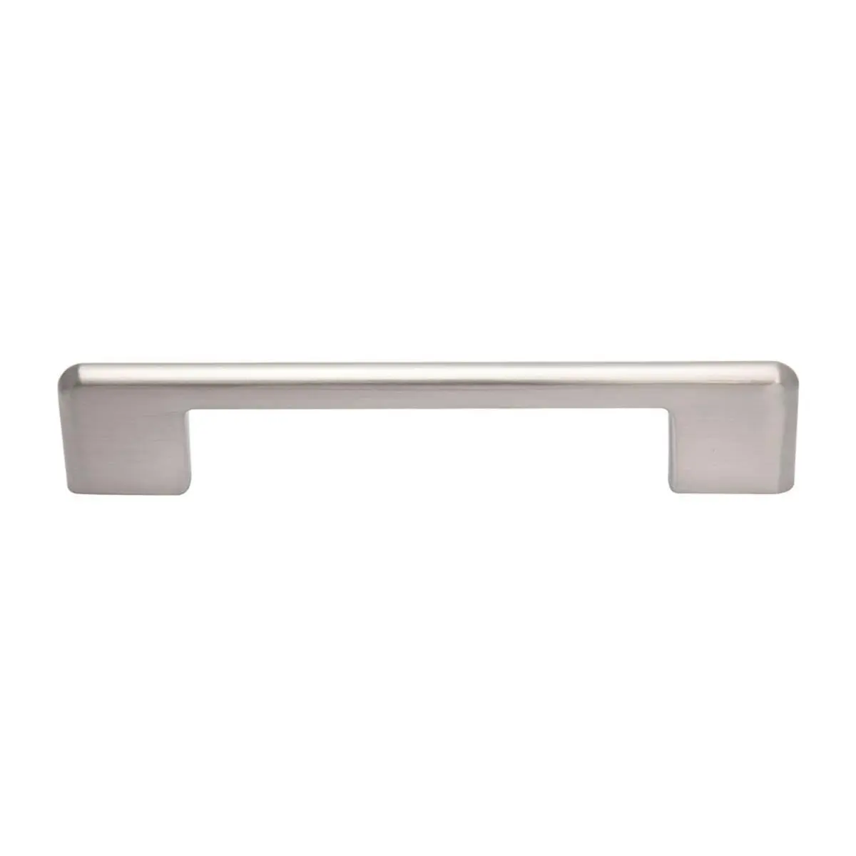 212 MAIN Vintage Finish Decorative Cabinet Drop Pull Handle - Die-Cast Zinc Metal Hardware, Hand-Finished Brushed Nickel, 5.0" Center-to-Center for Cabinets, Drawers