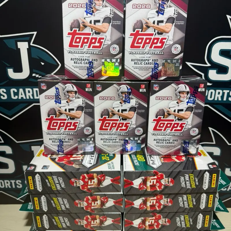 BREAK #49 - 5 TOPPS FLAGSHIP FOOTBALL BLASTERS & 8 PRIZM HANGERS