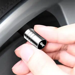 For Jeep Grand Cherokee Wrangler JK Gladiator Compass Renegade Patriot 4pcs Aluminum Alloy Car Wheel Tire Valve Caps Decorative Door Air Stem Car Metal Logo Wheel Dust Cover Auto Wheel Auto Accessories