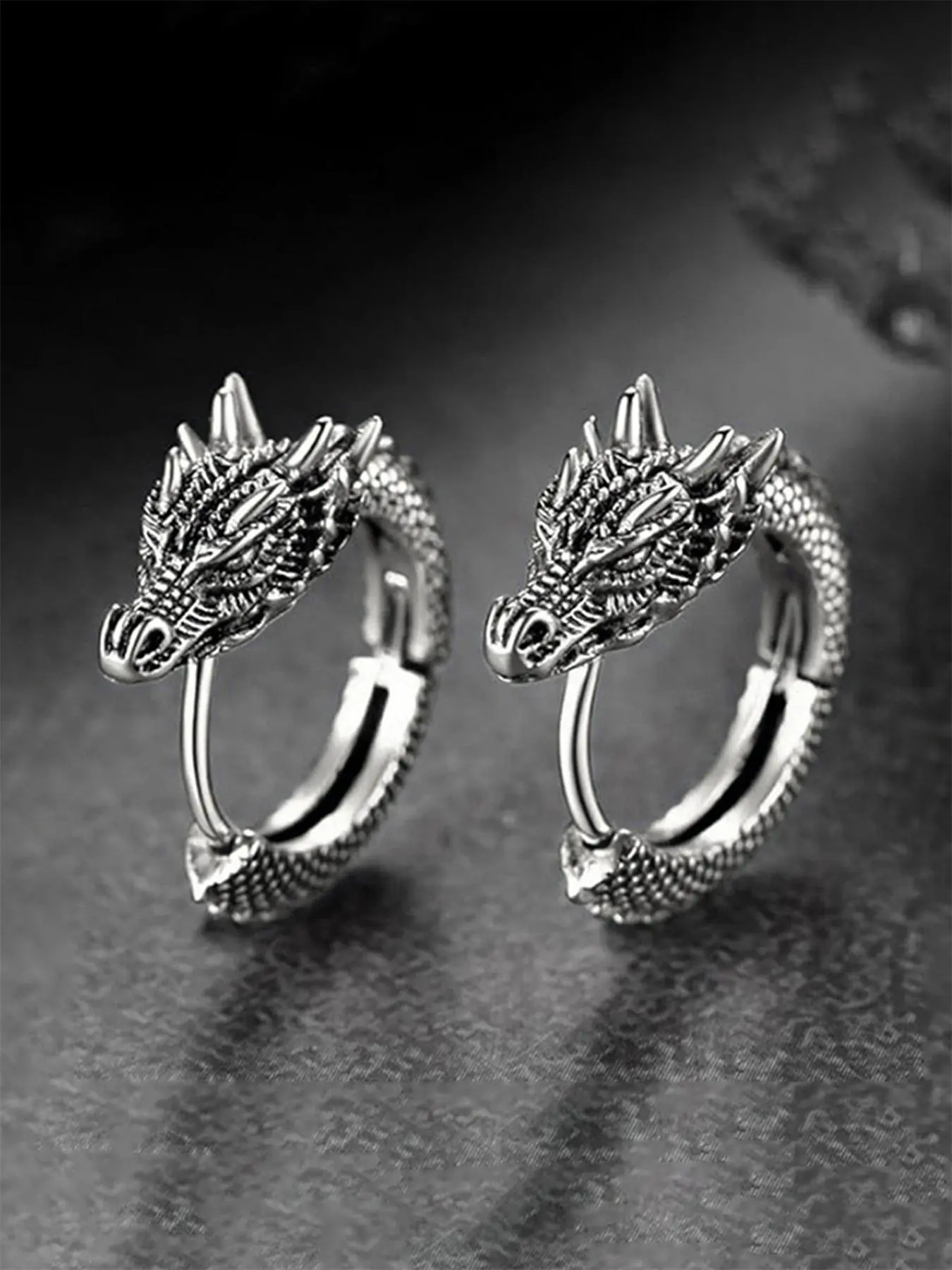 Fashion Dragon Design Cuff Earrings, Ear Cuffs, Earcuff, Fashion Jewelry for Party, Daily Clothing Decor, Trendy All-match & Exquisite Jewelry for Birthday Gift