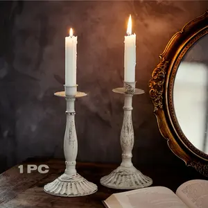 1pc Nordic Romantic Candlelight Dinner Decor, Modern Minimalist Candle Holder for Home Table Decoration, Elegant Candle Stand for Cozy Ambiance, Vintage Candle Stand