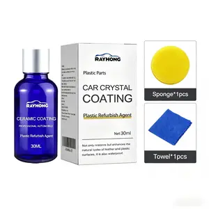 Car Plastic Crystal Coating Liquid Dashboard Interior Cleaner Anti Dust Renew Shine Polish