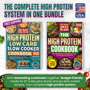 Complete High Protein System Bundle (125+ Recipes + Slow Cooker Meals)