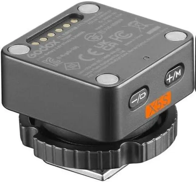 Godox X5 TTL Wireless Flash Trigger, Compatible with Sony Canon Nikon Fujifilm Olympus Panasonic Leica, For IT32 Mini TTL Flash, Hot Shoe & Transmitter 2 In 1, Flexible Magnetic Design, Instant Auto Wireless Pairing