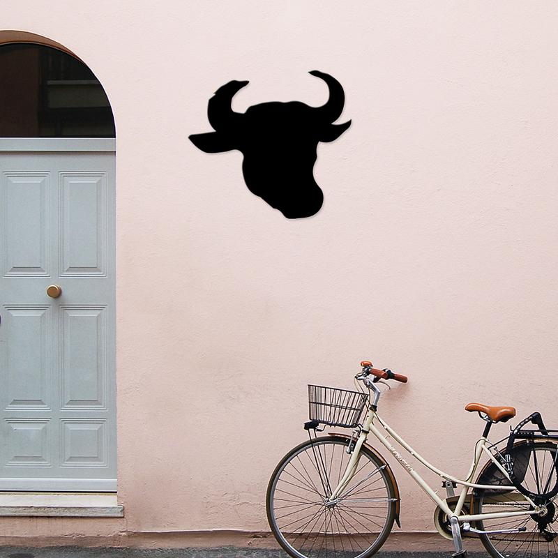 Transparent Decal Stickers Of Solid Bull Head Premium Waterproof Vinyl Decal Stickers For Laptop Phone Accessory Helmet Car Window Mug Tuber Cup Door Wall Decoration