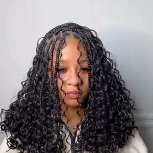 3 Bundle Braiding Hair Box Braids BOHO BOB Deep Wave Hair - 100% Human Hair Extensions No Weft