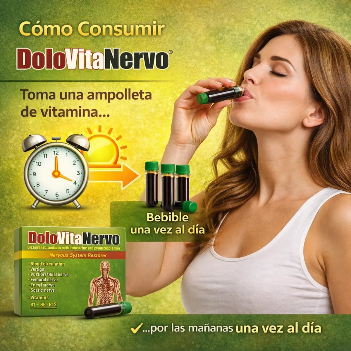 2 BOXES - Dolo Vita Nervo Multi-Vitaminico Ginkgo Biloba Curcuma