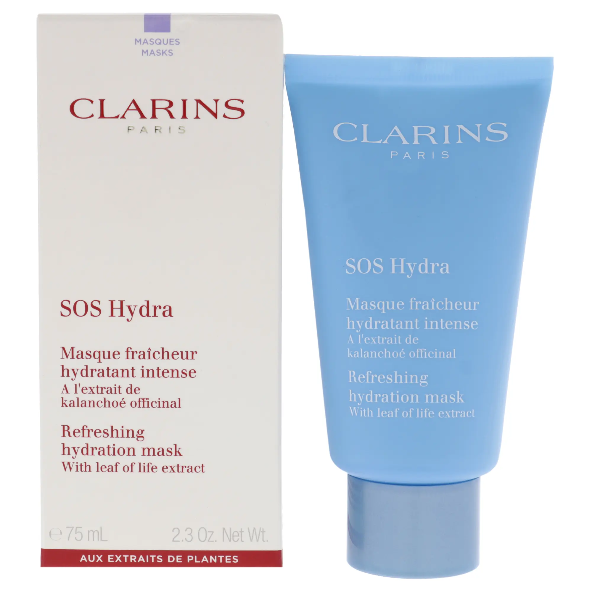 Clarins SOS Hydra Refreshing Hydration Mask for Women - 2.3oz Face Mask