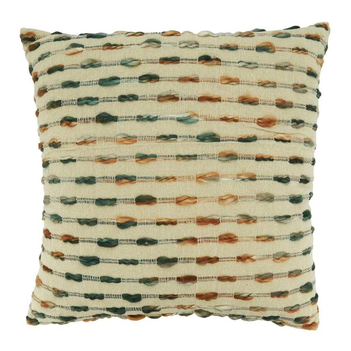 Saro Lifestyle 407.M20SD Woven Fabric Striped Throw Pillow - 20 x 20 in., Down Filling, Multi-Color