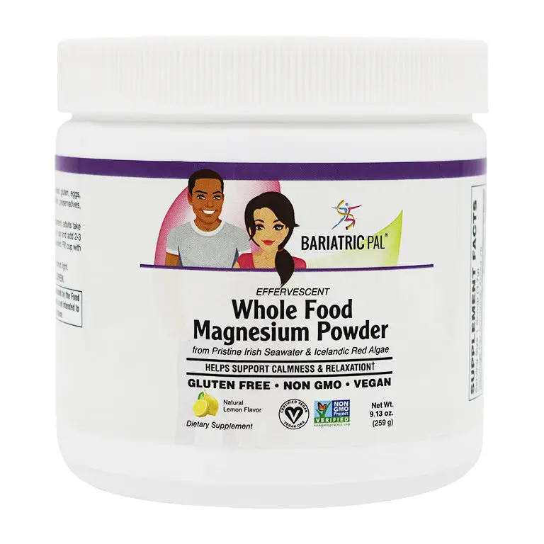 Magnesium Powder - Certified Organic Whole Food & Certified Vegan! (70 Servings) by BariatricPal