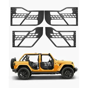 fathersdaygift  VEVOR Jeep Tube Doors, 4-Door, Hunting Style Jeep Tubular Door with Heavy-Duty Hinges OE Latch, Jeep Doors with Rubber Pads, Fit for 2018-2024 Jeep Wrangler JL 2020-2024 Jeep Gladiator JT