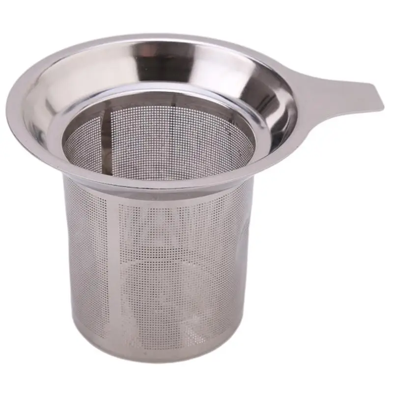 Tea Infuser, 1 Count Stainless Steel Tea Steeper Fine Mesh Filter, Hanging on Teapot Tea Strainer for Loose Leaf and Coffee, Kitchen Accessories, Kitc