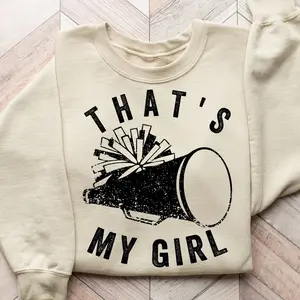 That's My Girl Cheer Mom Sweatshirt, Cheer Leading Girl Sweatshirts, Game Day Sweatshirt, Baseball Mom Sweater, Sport Mom Tees, Football Fan, Soccer Mom Tee