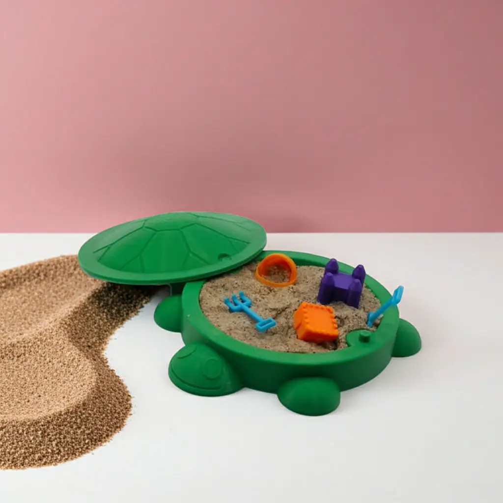 Little Tikes Inspired Classic Mini Sandboxes - Artistic Decorative Sculptures, Desk Furniture Miniatures, Nostalgic Home Decor Ornaments