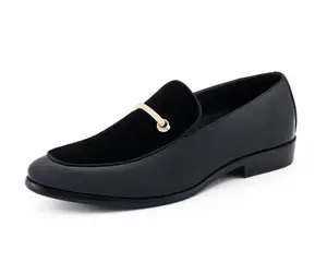 Amali Andrew Patent Velvet Slip On Loafers With Bit Stylish Formal Dress Shoes