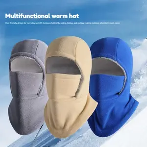 Winter Warmth 2-in-1 Hat & Face Mask, Windproof Thermal Fleece with Neck Protection, Perfect for Cycling, Running, Skiing, Hiking, Machine Washable