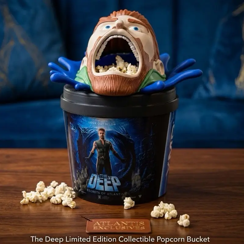 The Deep Popcorn Bucket Lid | Handmade 3D Printed Movie Prop Replica