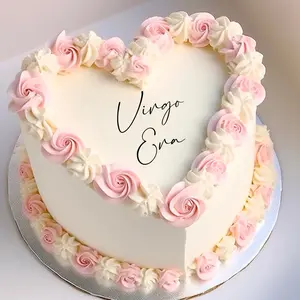 Mini acrylic cake charm • Vintage heart  cake charm • Mini cake topper • Flat lay cake charm • Birthday cake charm • That Girl Cake charm