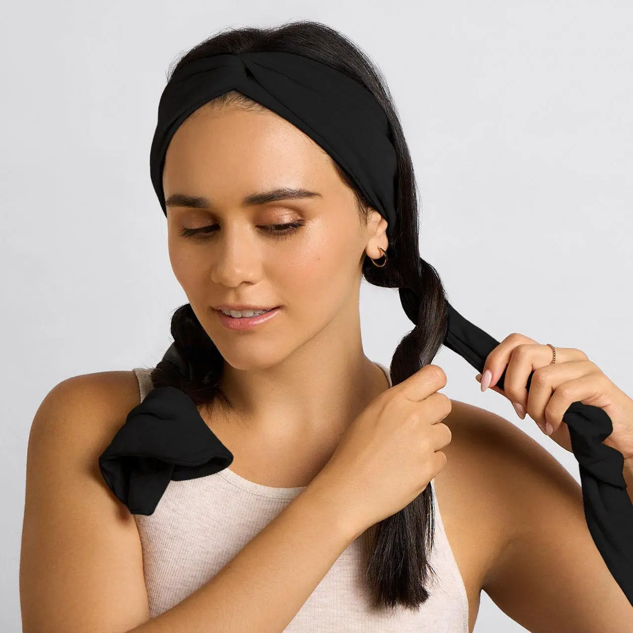 Women's Fashion Heatless Curling Headband - 2-in-1 Breathable All-Seasons Multi-Use Sweatproof Sports Headband & Damage-Free Hair Curler, Soft Elastic Wired Styling Band for Natural Soft Loose Waves All Hair Types