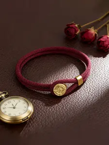 Men's Compass Rope Bracelet, Easy Hook Navigation Adventure Cycling Accessory, Gift for Men, Outdoor Exploration Jewelry, Navy Bracelet, Trendy