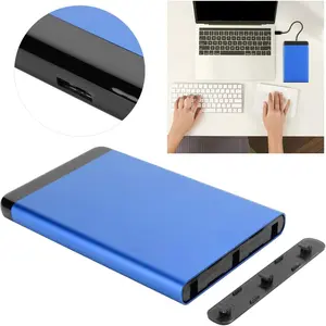Mobile Hard Disk Enclosure USB3.0 Portable Aluminum Alloy for 2.5in SSD Support 8TB (Not Inclube Hard Disk)