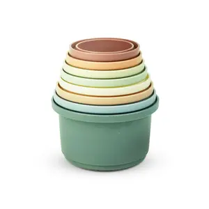 BunnyDad 8 Piece Stacking Cups Toy Set