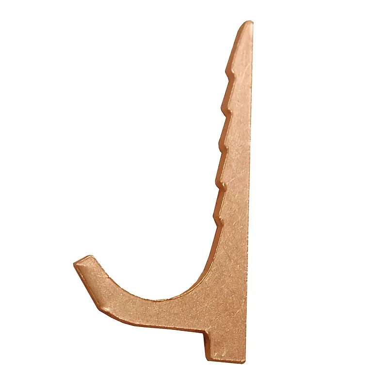 10-Pack Pure Brass J-Shape Pipe Hangers (1/2" x 3/4", C23-050HC) - Heavy Duty Hanging Mount for Pipes, HVAC - Construction, DIY Use Home Improvement Projects