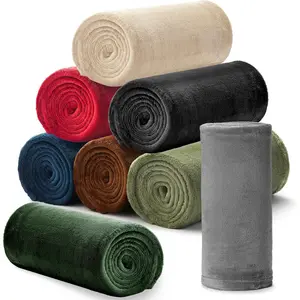 8 count Flannel Fleece Throw Blanket Bulk 50 x 60 in Soft Fleece Throw Blankets Coral Bed Sofa Bulk Color Winter Warm Pet Blanket for  Office Wedding Favor Outdoor Travel  Season(Dark Colors)