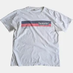 Oasis 1996 USA Tour T-Shirt, Vintage Britpop Rock Band Tee, Retro Graphic Concert Shirt, Liam Gallagher Noel Gallagher Band Merch Unisex Tee