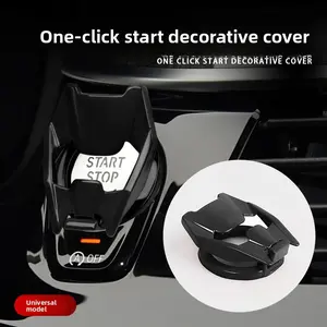 Metal Mechanical Push Start Switch Cover, Stylish Car Ignition Button Protector, Durable Metal Material, Automotive Interior Decor