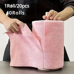 Reusable Wet Wipes Roll, 4m Long Kitchen Towel, Multi-Purpose Cleaning Cloth, Ideal for Living Room Bedroom & Kitchen Cleaners