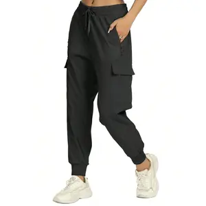 Lightweight Women's Hiking Pants, Quick Dry Casual Joggers, Multi-Pocket Cargo Pants For Outdoor Travel And Workout.