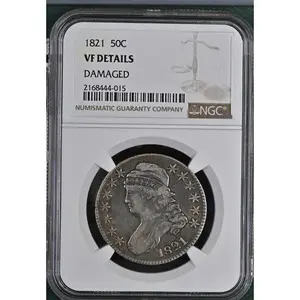 1821 CAPPED BUST HALF DOLLAR 50C NGC VF DETAILS Certified Coin