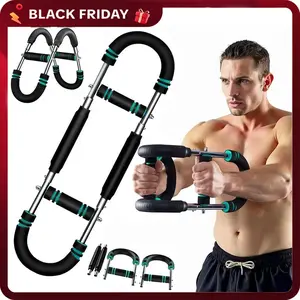 Arm trainer, chest exercise to strengthen chest and arm muscles, men's fitness equipment, detachable portable, spring resistance, home fitness equipment
