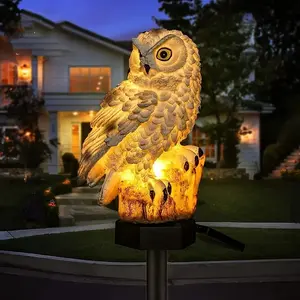 Outdoor Solar Landscape Sculpture Lights, LED Ground Stake Lights, Garden Pathway Lighting, Patio Lighting, Party & Christmas Decorations, Solar Outside Lights