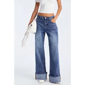 It's Clear To See Tinted Stretch Straight Leg Jeans - Dark Wash