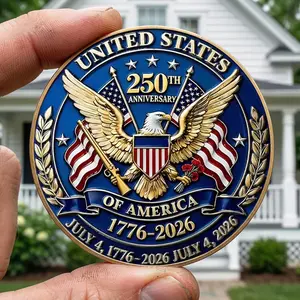 250th Anniversary Challenge Coin, Liberty Bell Commemorative Collectible, 250 Years Of Freedom Commemorative Coin, 1776-2026 Patriotic Coin