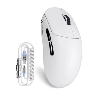 ATTACK SHARK X8Plus 55g Superlight Wireless Gaming Mouse with 40K DPI,PAW 3395PRO Sensor, Broadcom BK52820 Chip,HUANO Switch,Web Driver,Tri-Mode Fit Large Hand Mice with RGB Cable