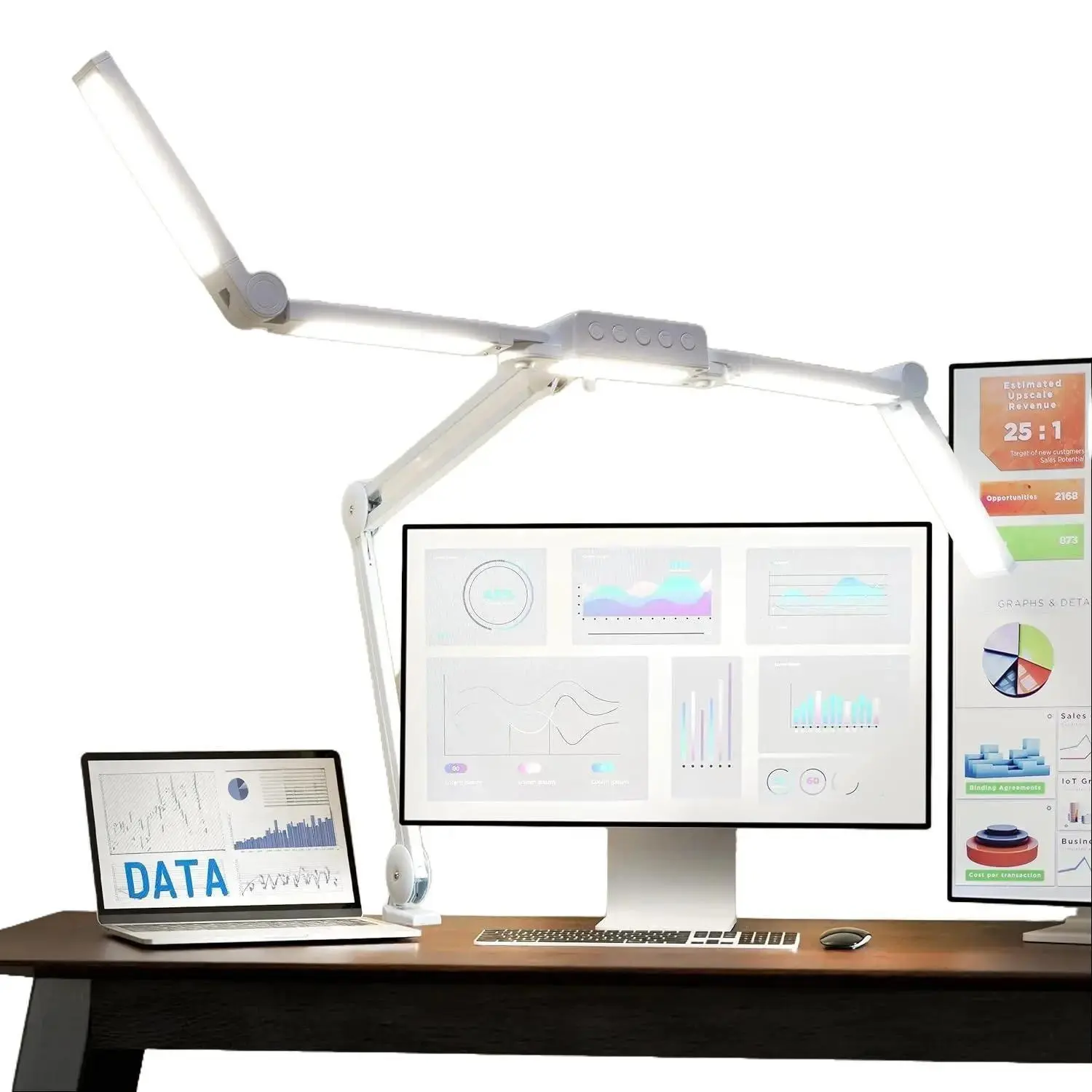 Neatfi Pro LED Desk Lamp | 3,000 Lumens | Dimmable | CRI 95 | Adjustable Light Modes | Home Office, Study, Workstation