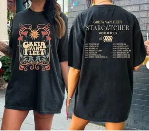 90s Greta Van Fleet Band Shirt, Greta Van Fleet World Tour 2024 Merch, Greta Van Fleet Unisex Shirt, Starcatcher Tour Shirt