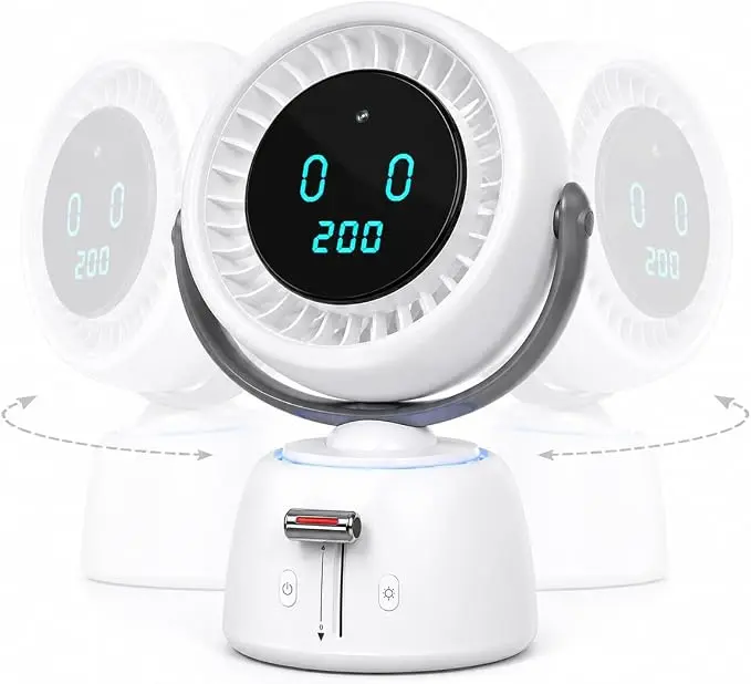 Smart AI Face Tracking Fan - 200 Speeds Auto Following Portable Desk Fan
