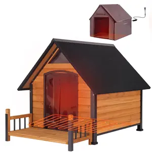 Aivituvin-AIR80/81-IN-HP Large Heated Dog House with Heating Pad | Insulation Liner| Dog Kennel