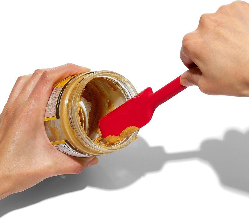 OXO Good Grips 2 Piece Silicone Spatula Set, One size, red/seltzer