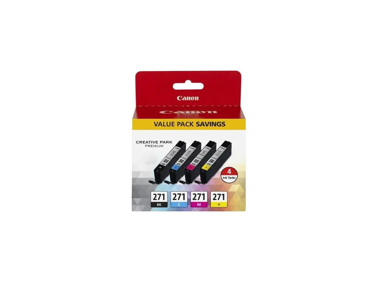 Canon CLI-271 Ink Cartridge - Combo Pack - Black/Cyan/Magenta/Yellow Canon CLI-271 Ink Cartridge - Combo Pack - Black/Cyan/Magenta/Yellow